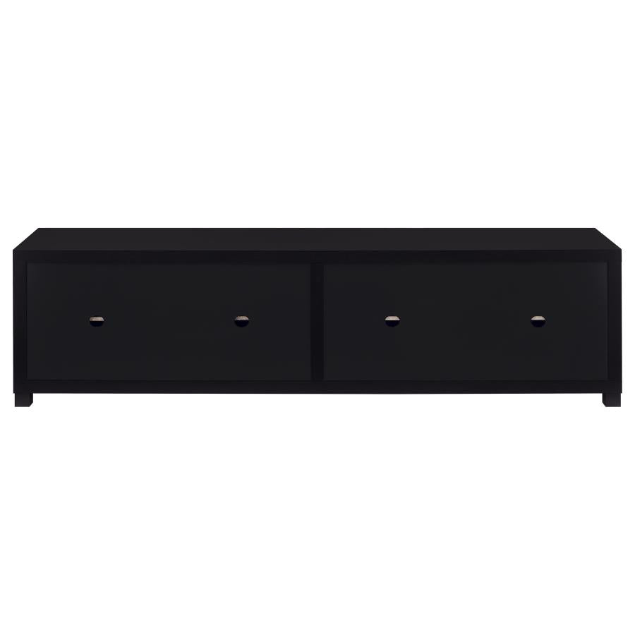 Jupiter 4-door Engineered Wood 79-inch TV Stand Black-zoom-7