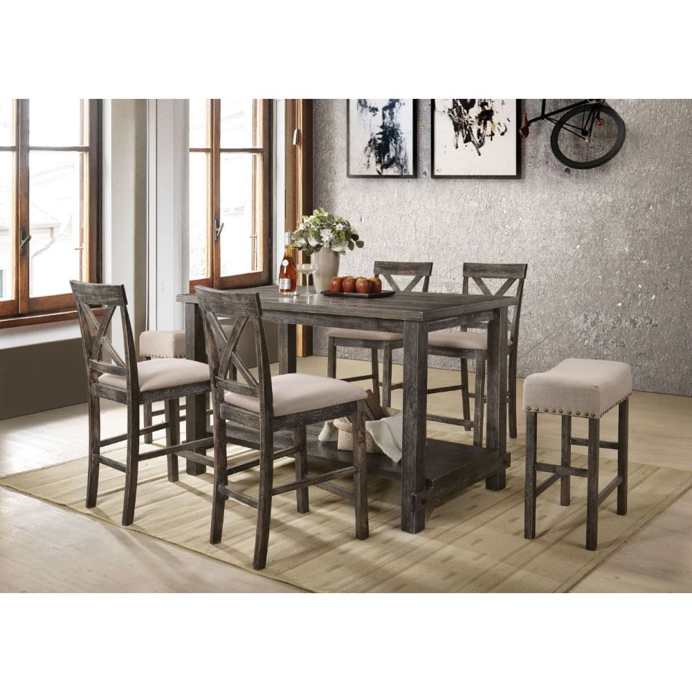 ACME Martha II Counter Height Table – front view – Lusso Furniture Miami