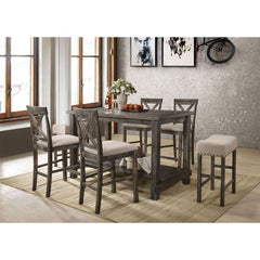 ACME Martha II Counter Height Table – angle view – Lusso Furniture Miami