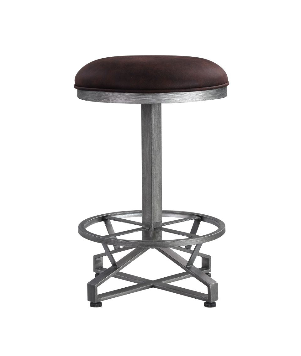 ACME Evangeline Counter Height Bar Stool Set of 2 – front view – Lusso Furniture Miami