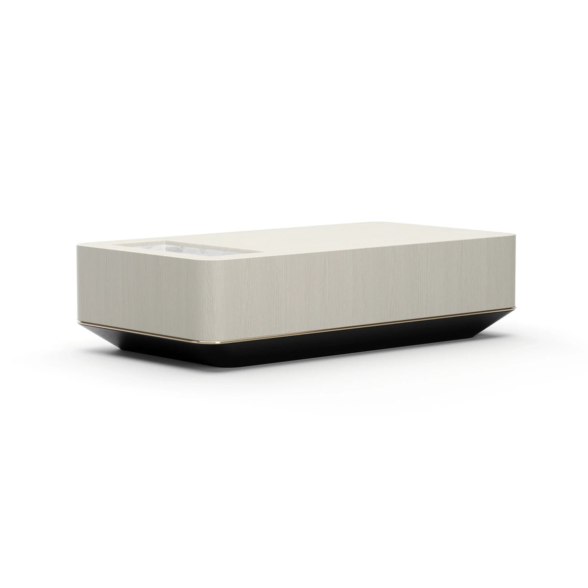 Caracole Madera Plinth Cocktail Table – angle view – Lusso Furniture Miami