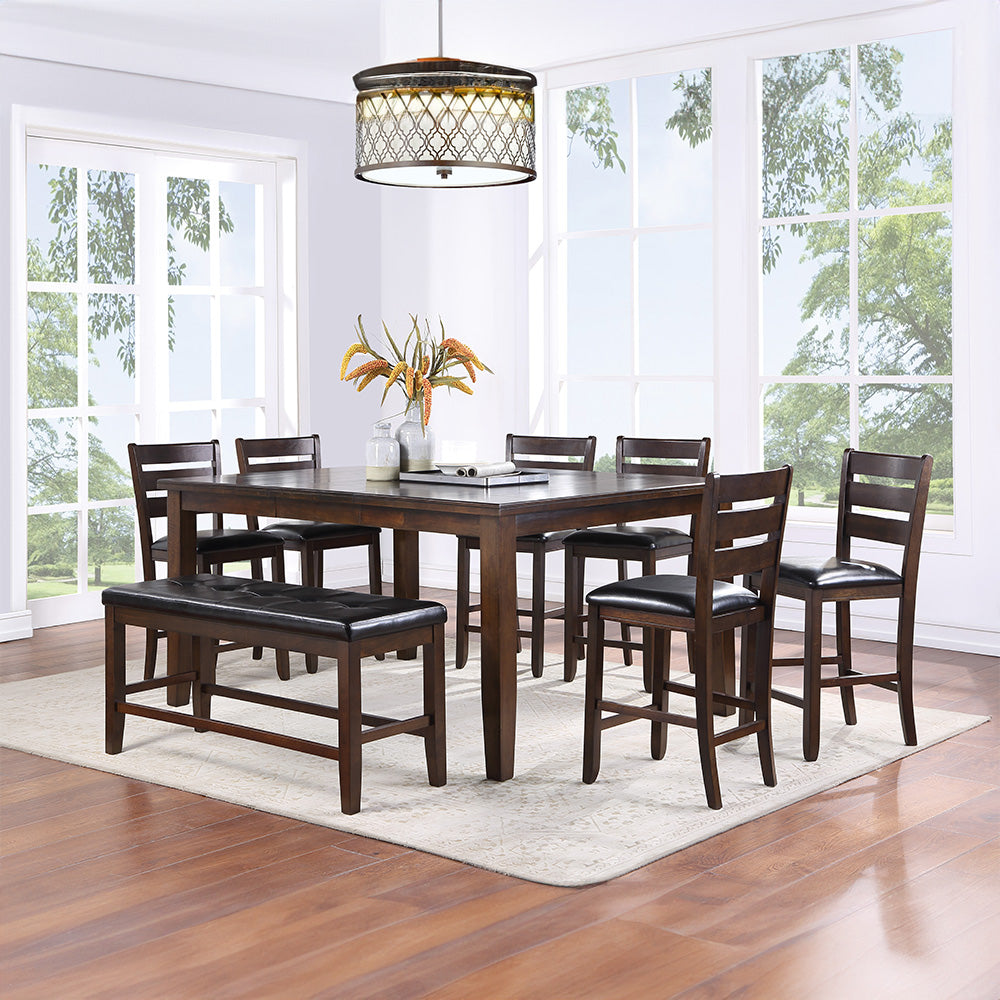 ACME Urbana Counter Height Bench – back view – Lusso Furniture Miami