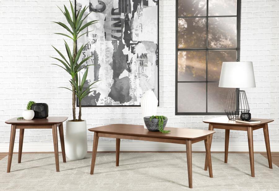 Radley 3-piece Rectangular Coffee Table Set Natural Walnut-1