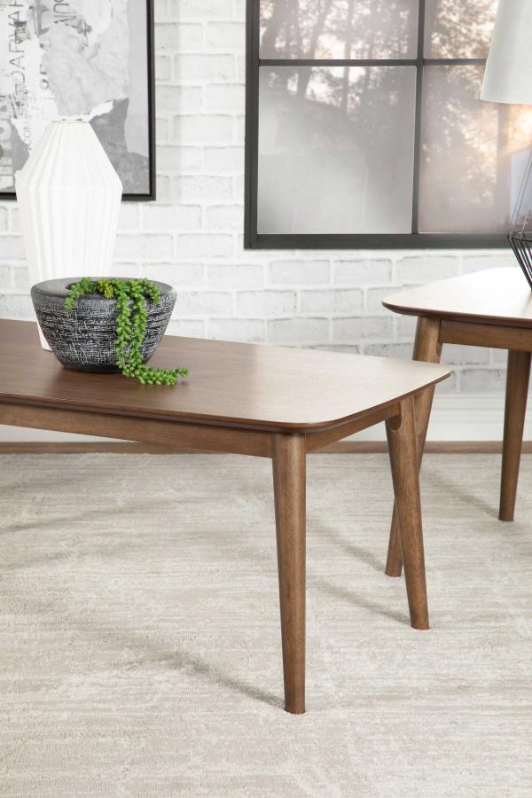 Radley 3-piece Rectangular Coffee Table Set Natural Walnut-12