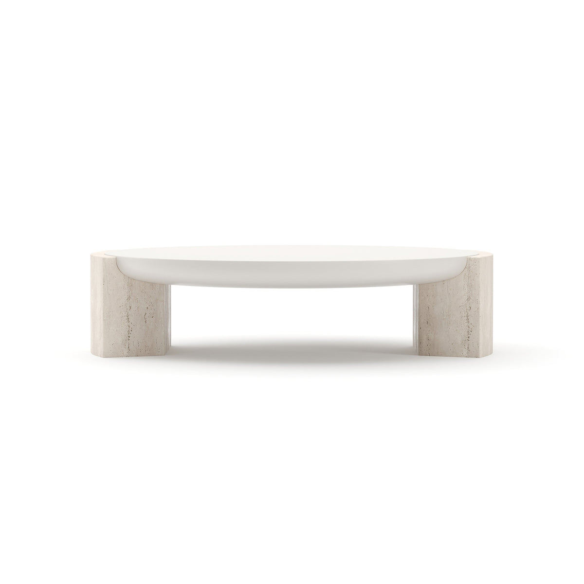 Caracole Overlap Round Cocktail Table – front view – Lusso Furniture Miami