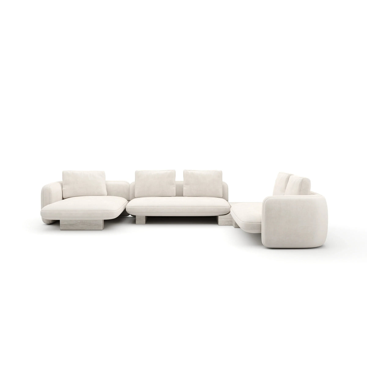 Caracole Overlap Sectional – view 93 – Lusso Furniture Miami