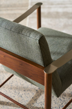 Caracole Slant Accent Chair – angle view – Lusso Furniture Miami