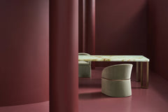 Caracole Daya Dining Chair – room setting – Lusso Furniture Miami