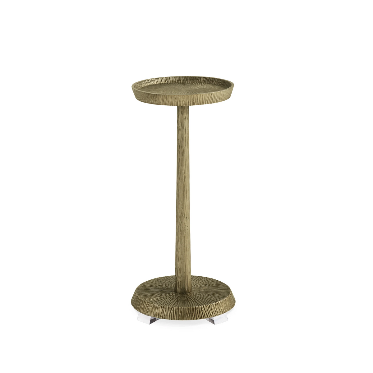 Caracole Remix Metal Spot Table – front view – Lusso Furniture Miami