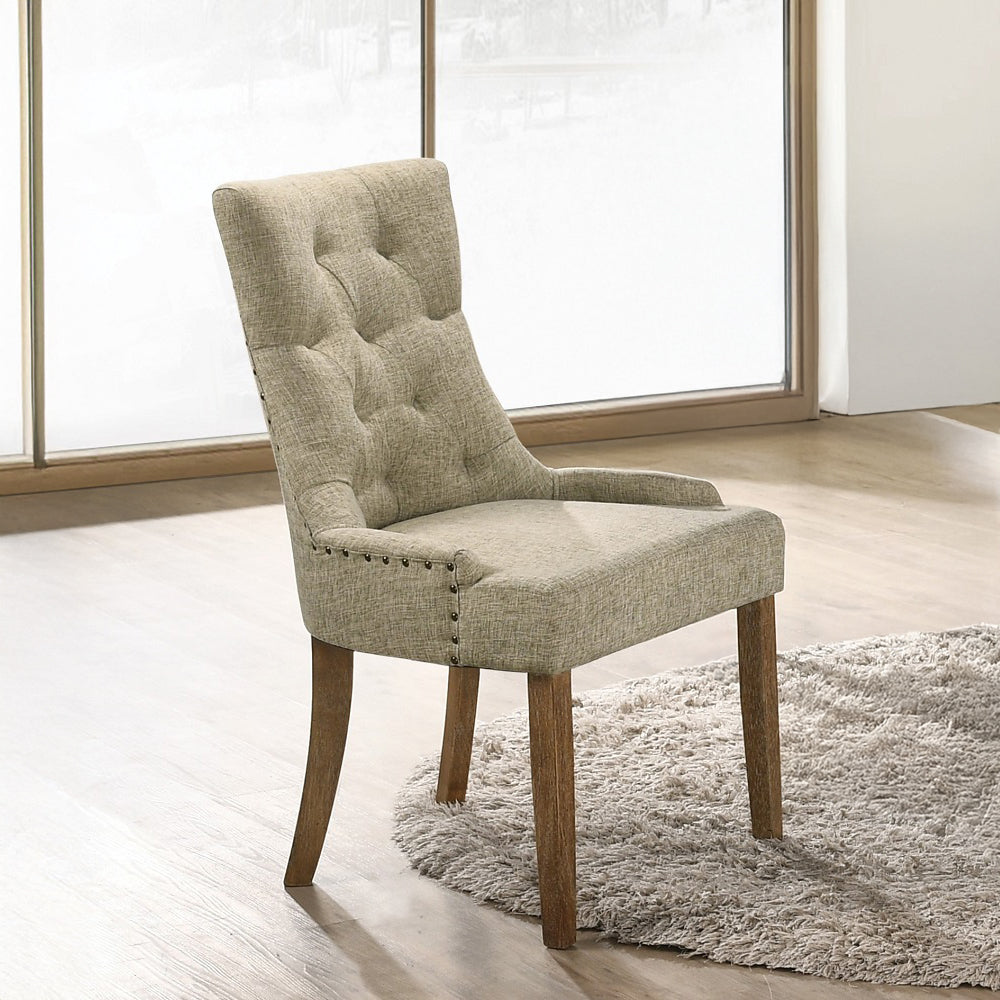 ACME Yotam Side Chair Set of 2 – front view – Lusso Furniture Miami