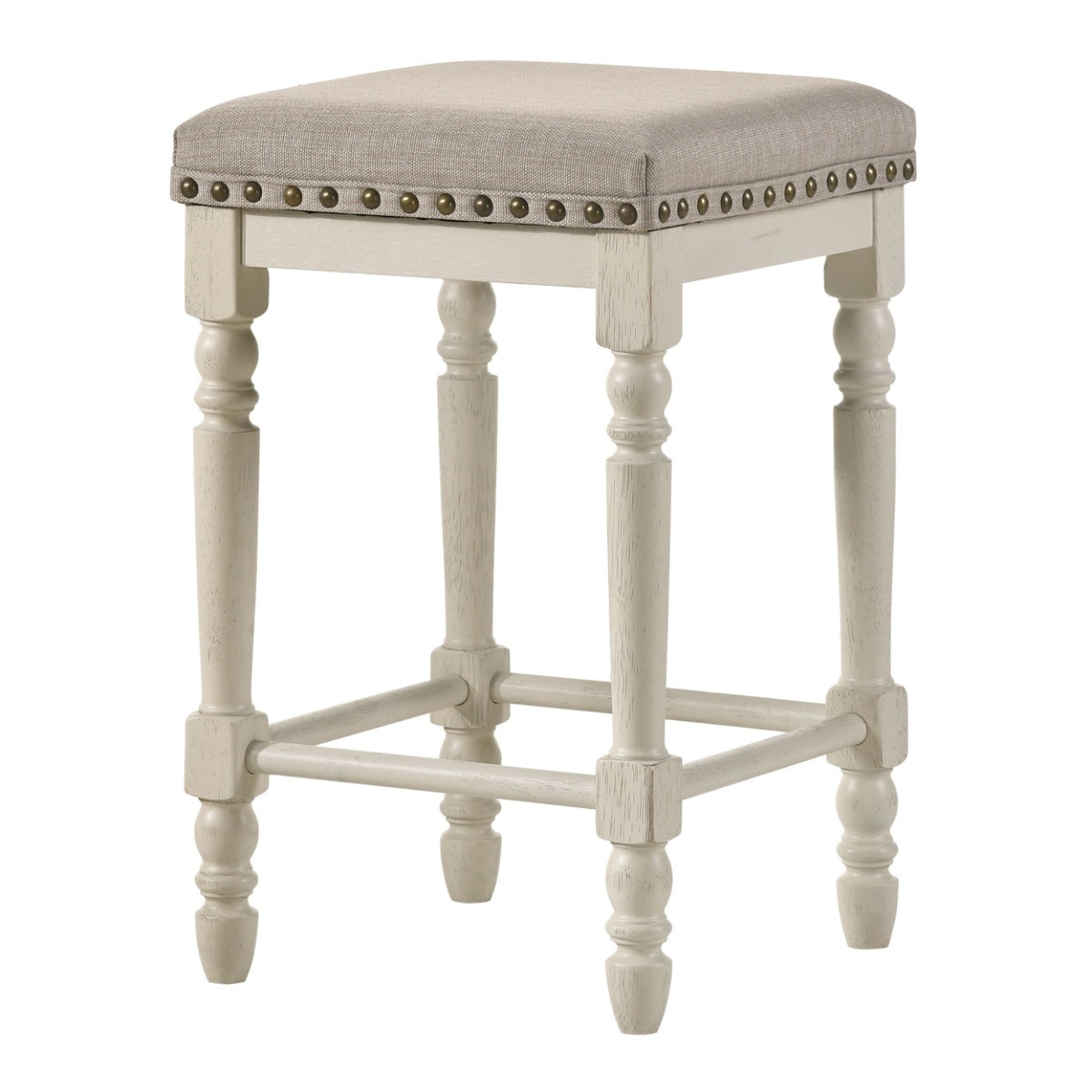 ACME Tasnim Counter Height Stool Set of 2 – side view – Lusso Furniture Miami