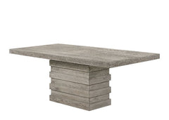 ACME Faustine Dining Table – front view – Lusso Furniture Miami