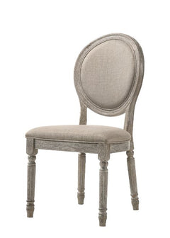 ACME Faustine Side Chair Set of 2 – front view – Lusso Furniture Miami