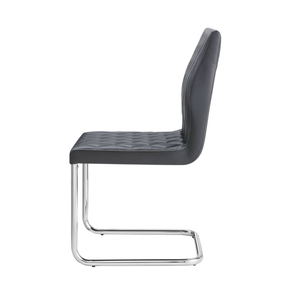 ACME Ansonia Side Chair Set of 2 – side view – Lusso Furniture Miami