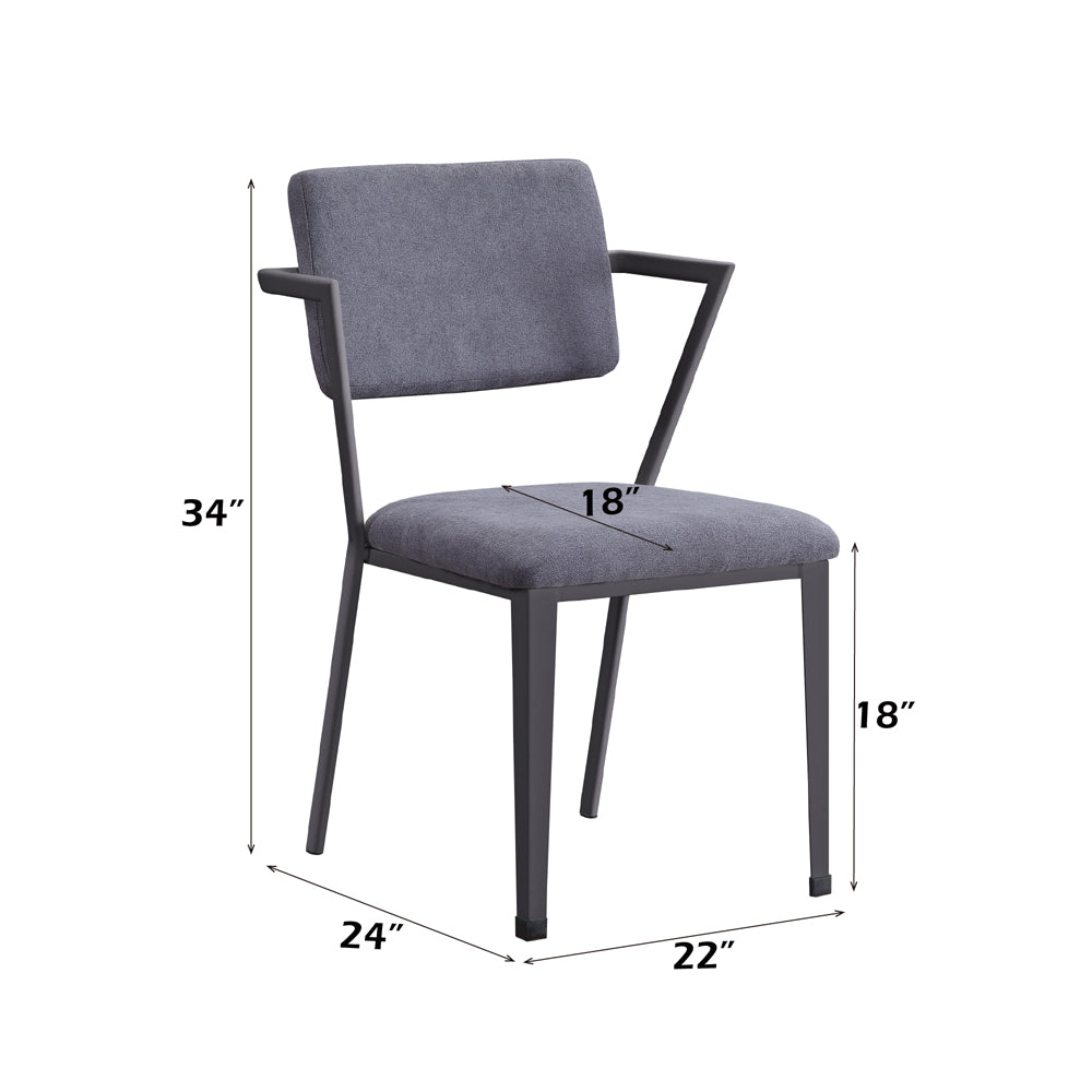 ACME Cargo Dining Chair Set of 2 – angle view – Lusso Furniture Miami