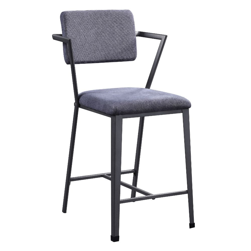 ACME Cargo Counter Height Chair Set of 2 – front view – Lusso Furniture Miami