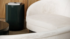 Caracole Cocktail Couture Round End Table – finish detail – Lusso Furniture Miami