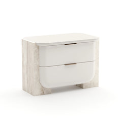 Caracole Overlap Nightstand – finish detail – Lusso Furniture Miami