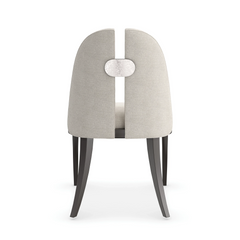 Caracole Cameo Ivory Dining Chair – back view – Lusso Furniture Miami