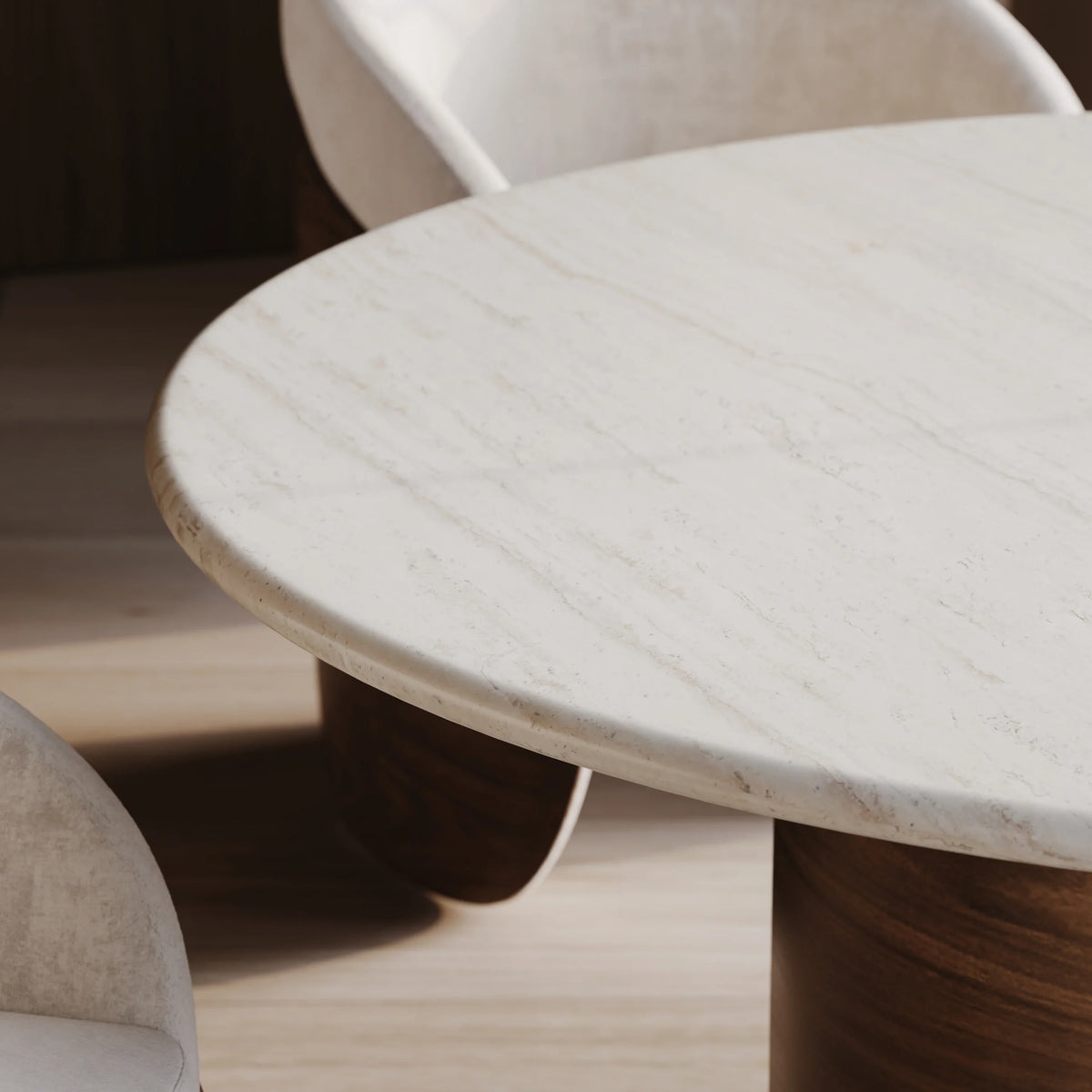 Caracole Fleur Dining Table – side view – Lusso Furniture Miami