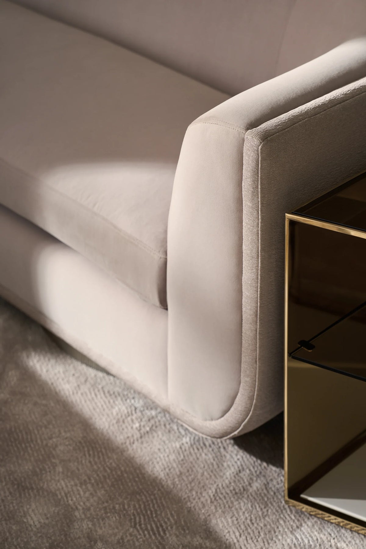 Caracole Clipper Sofa – room setting – Lusso Furniture Miami