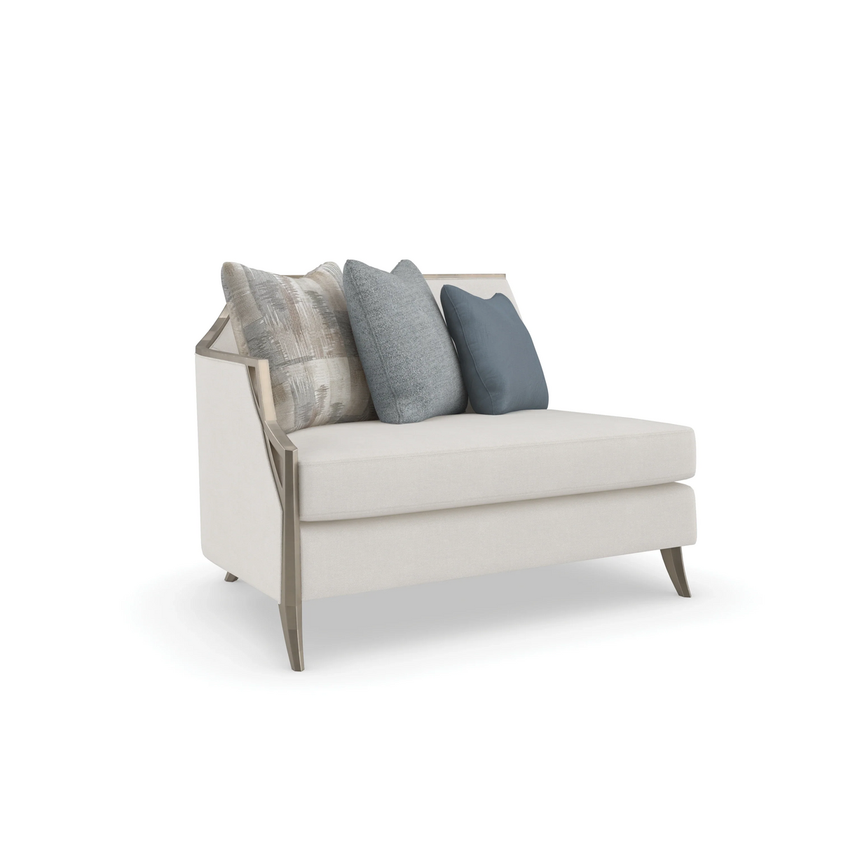 Caracole X Factor Left Facing Loveseat – back view – Lusso Furniture Miami