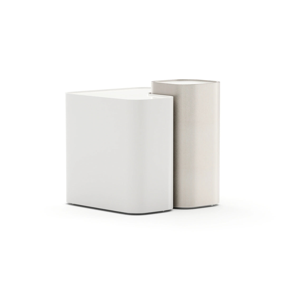 Caracole Bloc Bunching Side Table – angle view – Lusso Furniture Miami