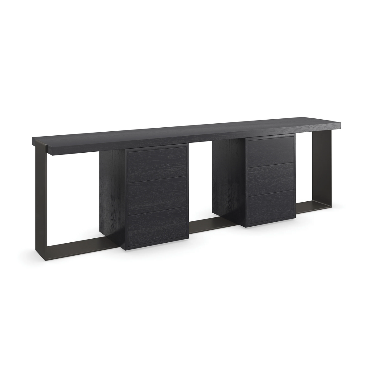Caracole Gabby Console – side view – Lusso Furniture Miami