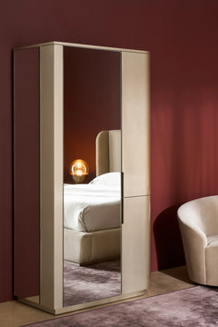 Caracole Oblique Armoire – side view – Lusso Furniture Miami