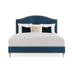 Caracole Platform Bed – front view – Lusso Furniture Miami