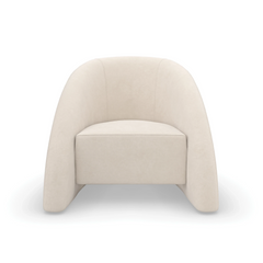 Caracole Movement Ivory Chair – front view – Lusso Furniture Miami