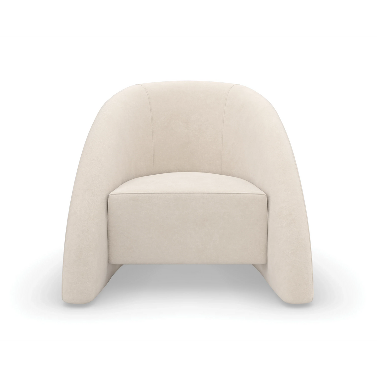 Caracole Movement Ivory Chair – front view – Lusso Furniture Miami