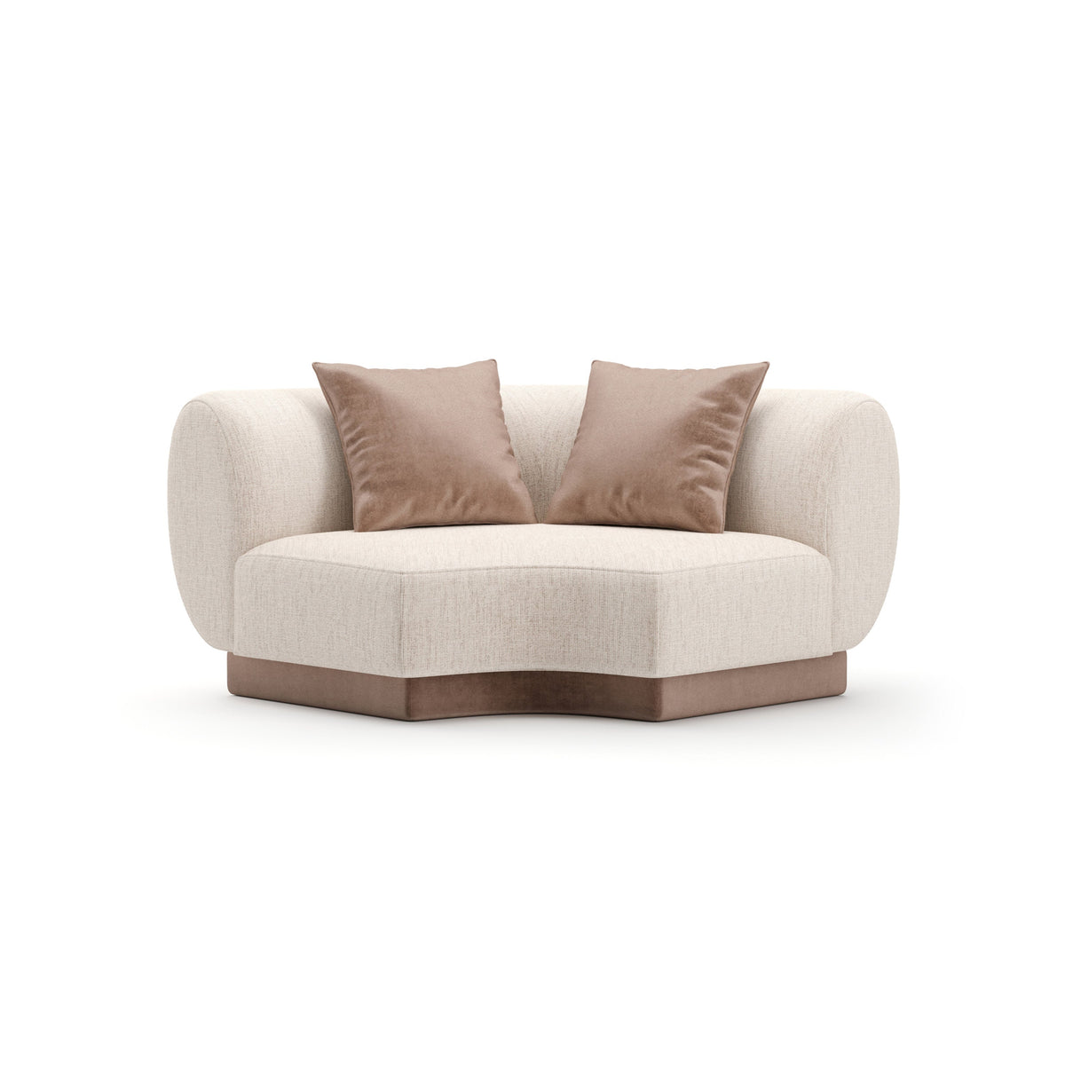 Caracole Seta Sectional Components – front view – Lusso Furniture Miami