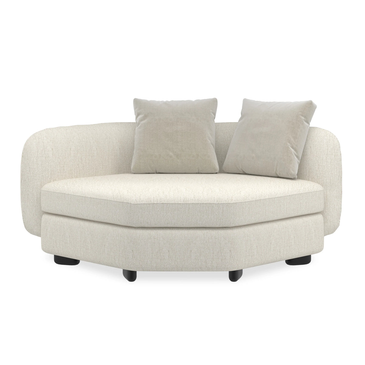 Caracole Lumi Sectional Components – front view – Lusso Furniture Miami
