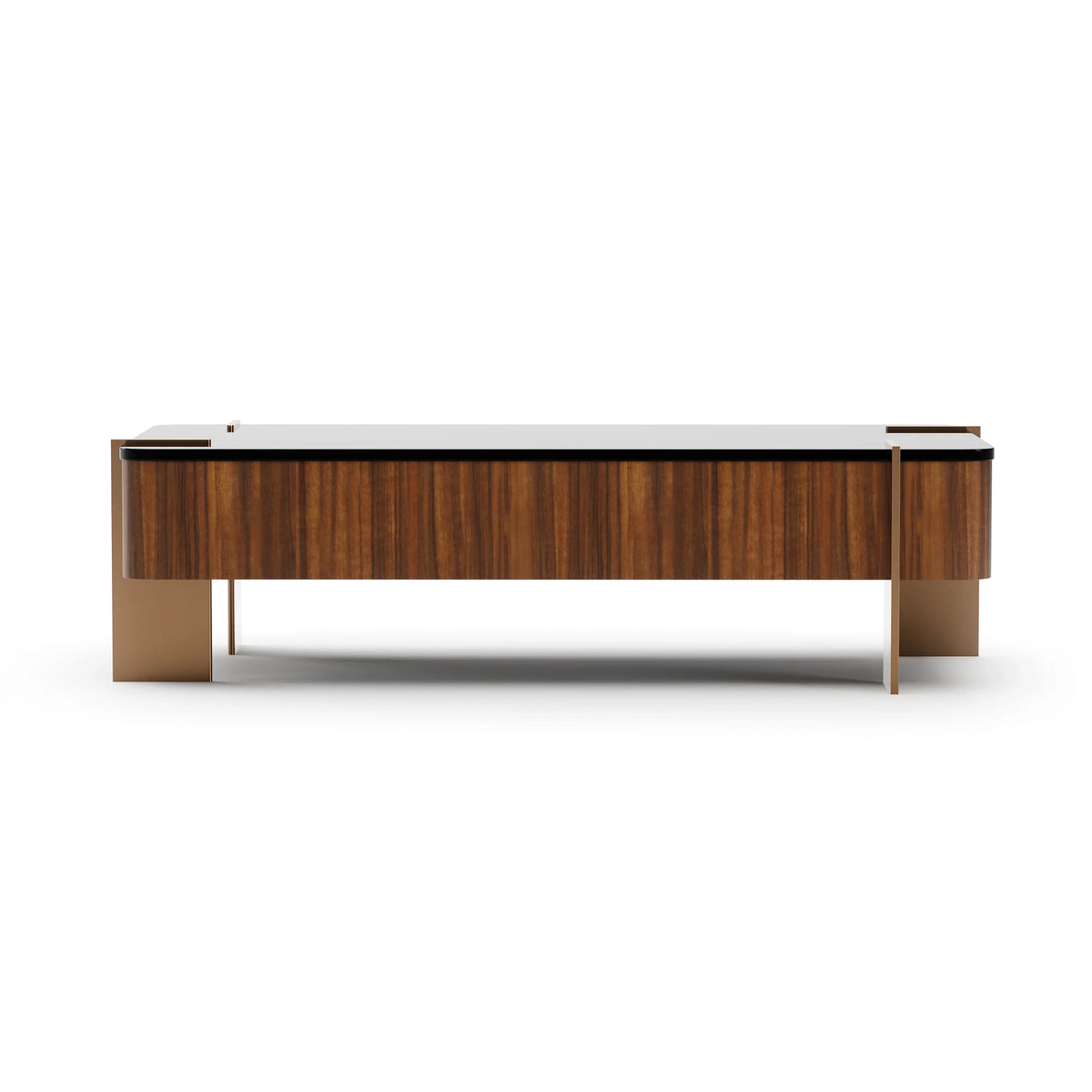 Caracole Altura Rectangle Cocktail Table – front view – Lusso Furniture Miami