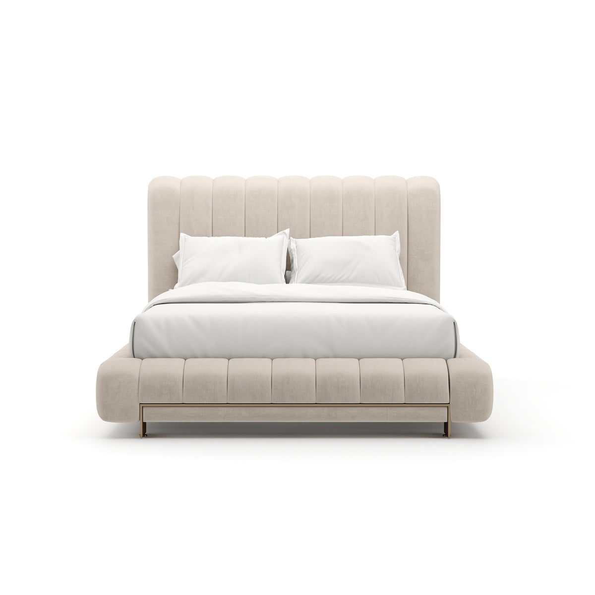 Caracole Well Balanced Bed – front view – Lusso Furniture Miami