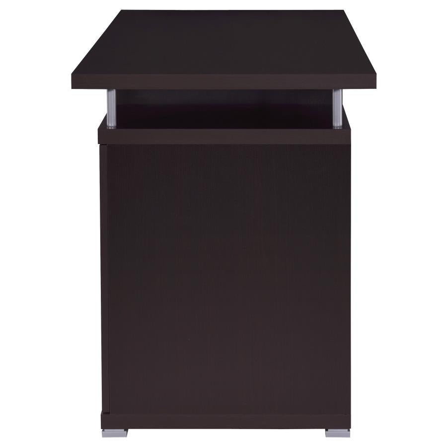 Tracy 55-inch 2-drawer Office Computer Desk Cappuccino-6