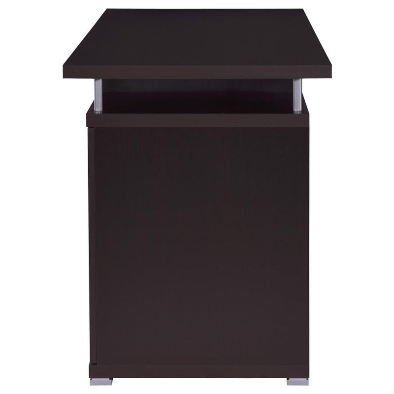 Tracy 55-inch 2-drawer Office Computer Desk Cappuccino-zoom-