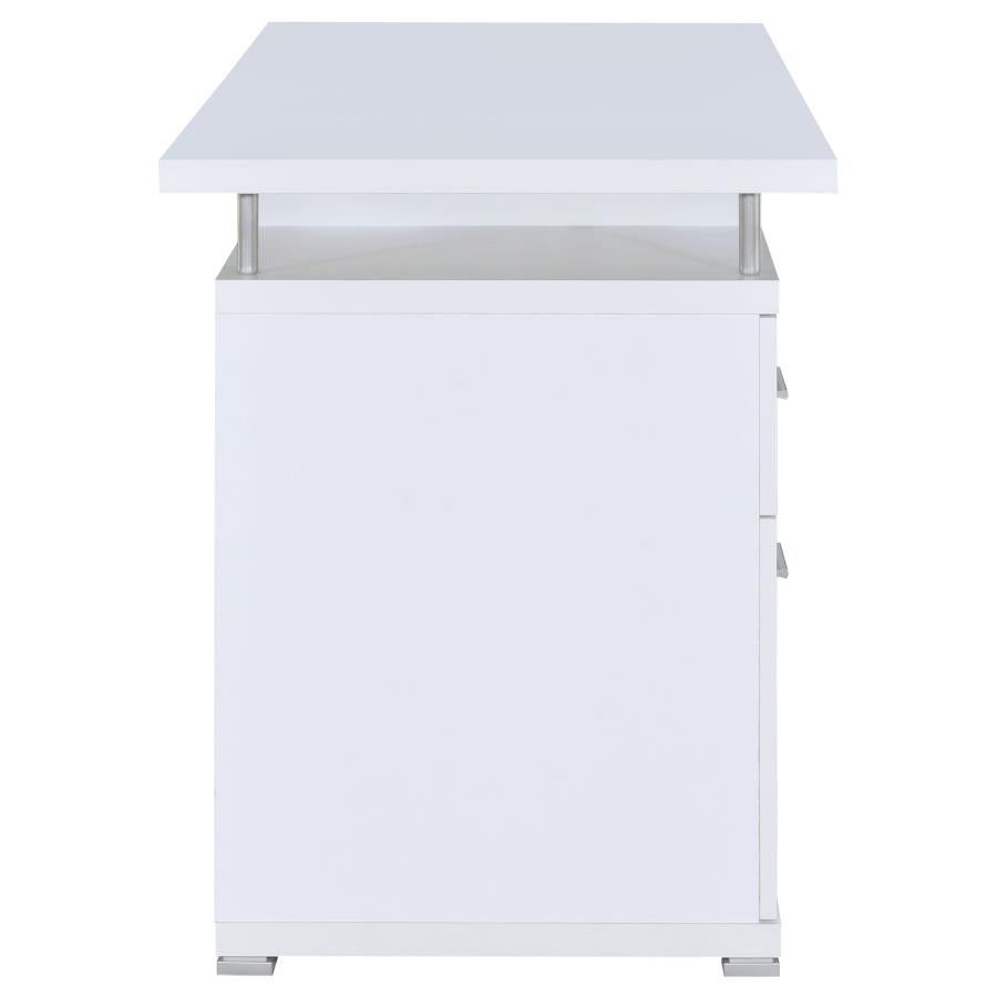 Tracy 55-inch 2-drawer Office Computer Desk White-8