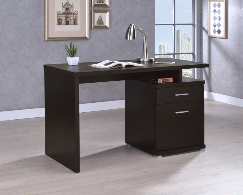 Irving 47-inch 2-drawer Office Computer Desk Cappuccino-zoom-