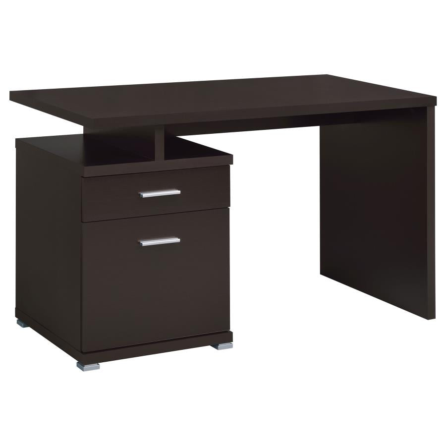 Irving 47-inch 2-drawer Office Computer Desk Cappuccino-1