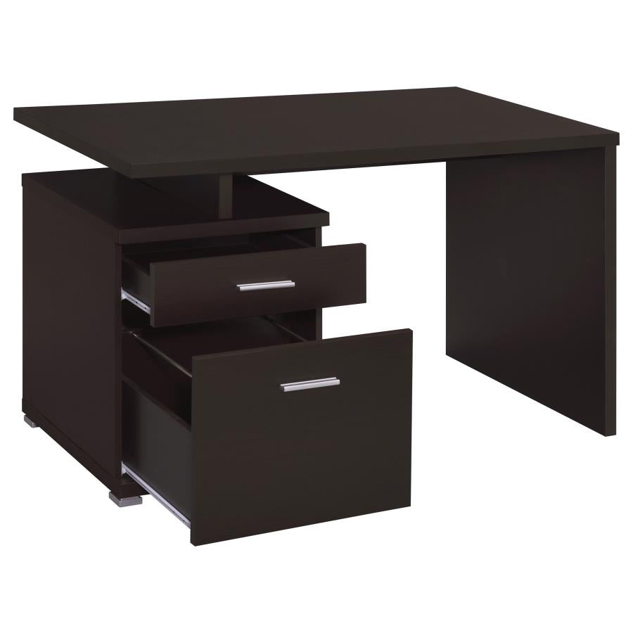 Irving 47-inch 2-drawer Office Computer Desk Cappuccino-zoom-5