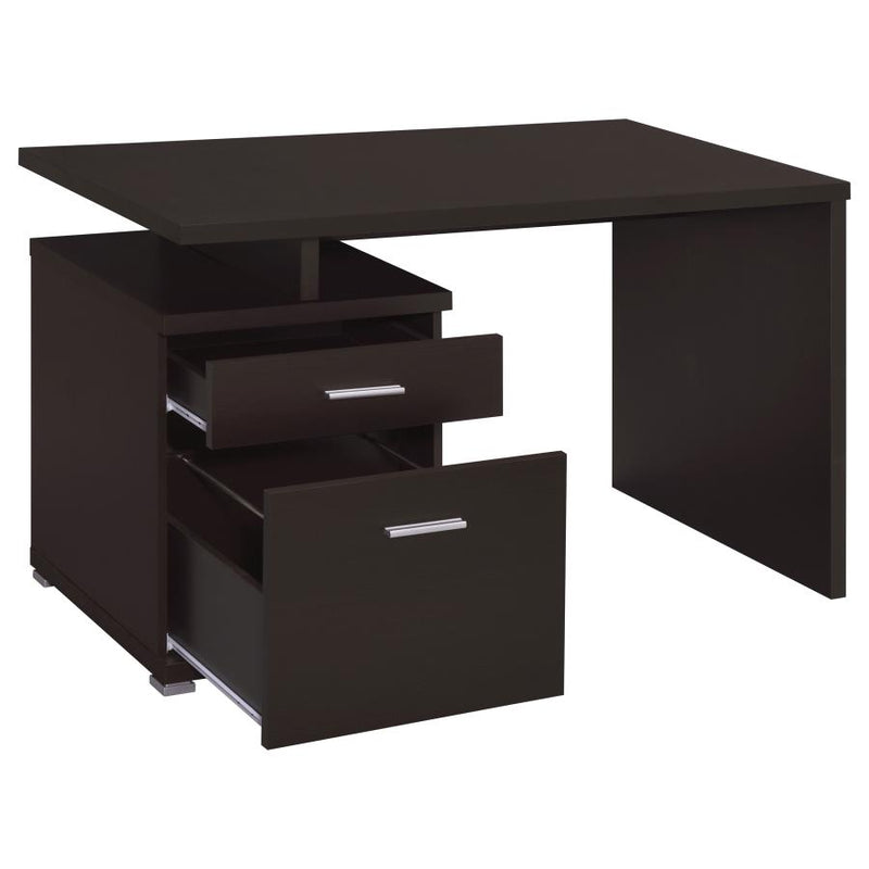 Irving 47-inch 2-drawer Office Computer Desk Cappuccino-zoom-