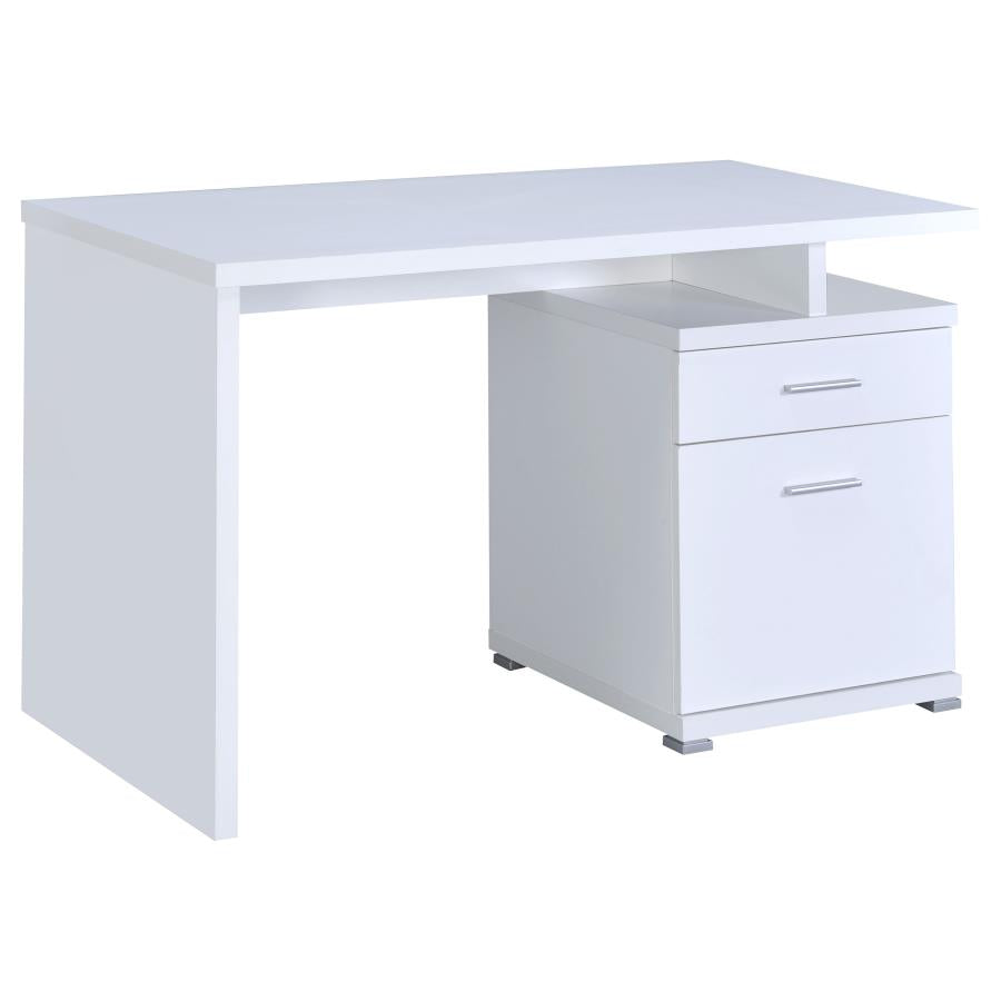 Irving 47-inch 2-drawer Office Computer Desk White-4