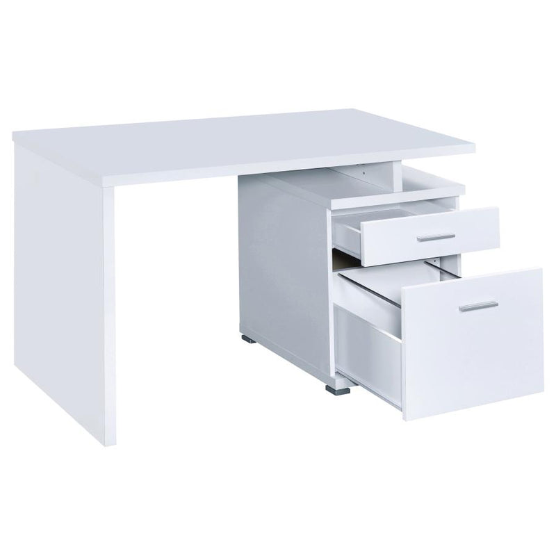 Irving 47-inch 2-drawer Office Computer Desk White-zoom-