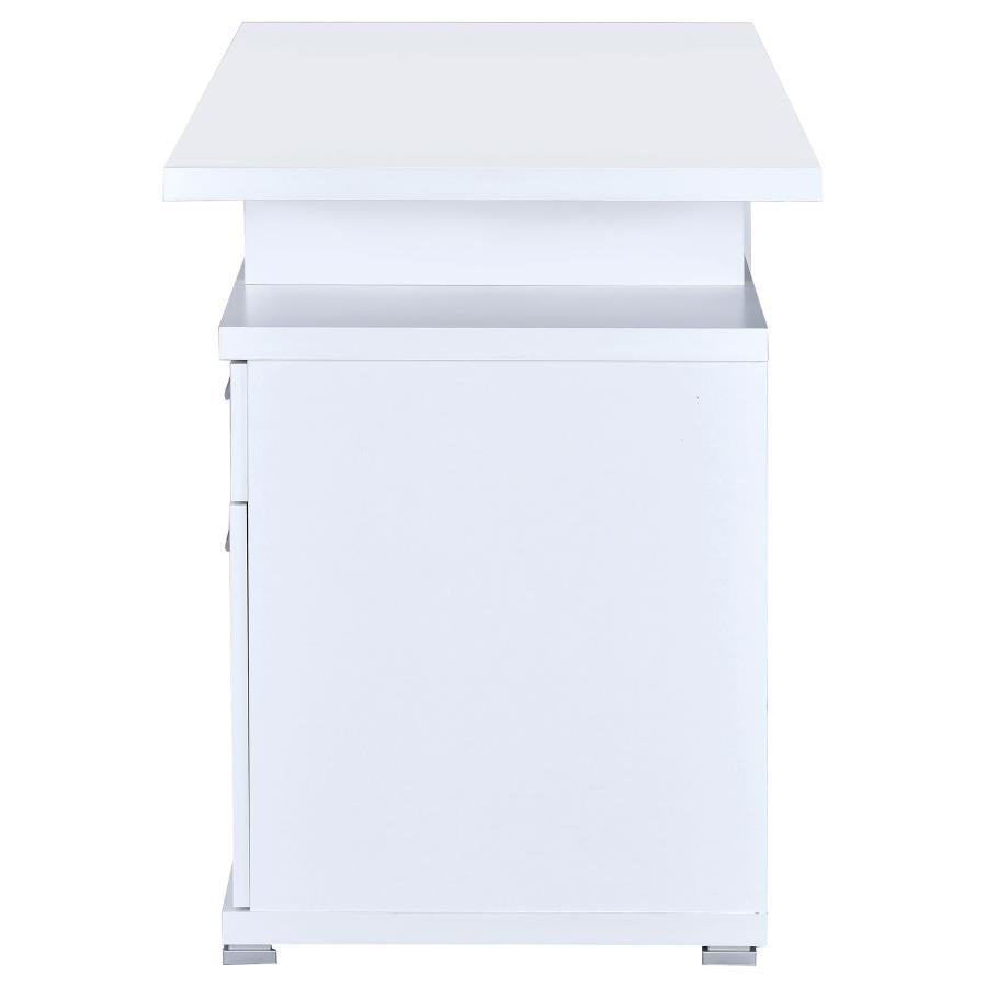 Irving 47-inch 2-drawer Office Computer Desk White-7