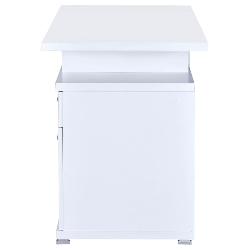 Irving 47-inch 2-drawer Office Computer Desk White-zoom-