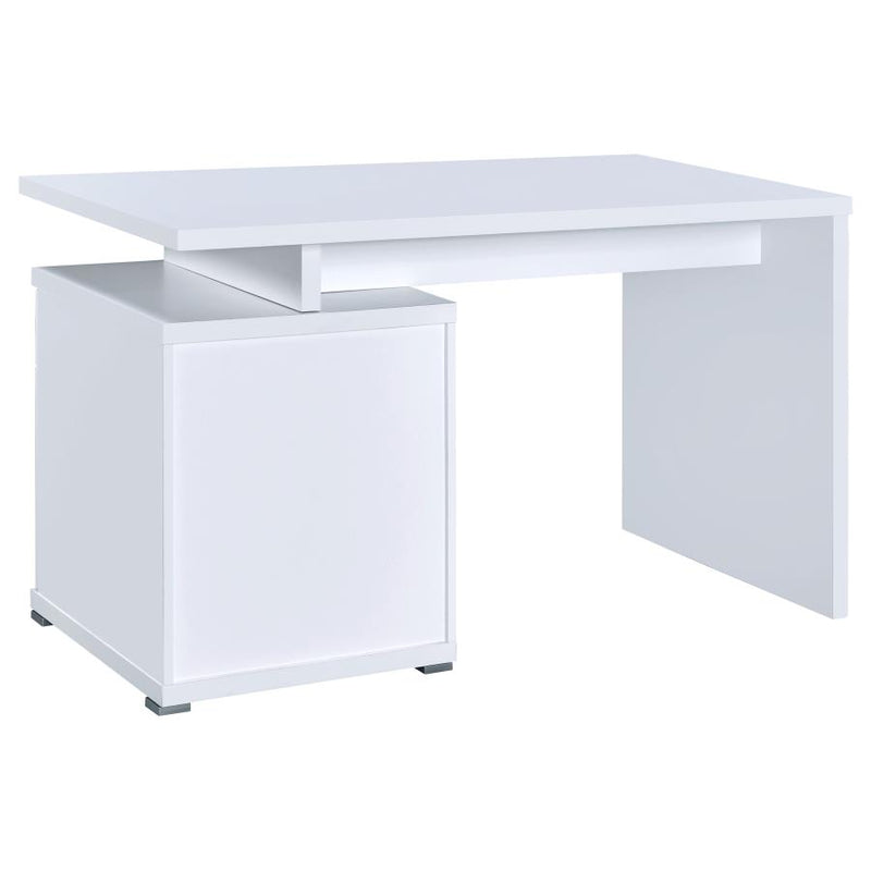 Irving 47-inch 2-drawer Office Computer Desk White-zoom-