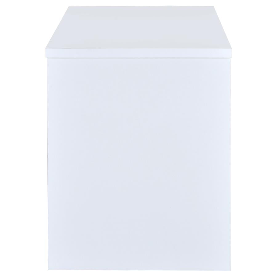 Irving 47-inch 2-drawer Office Computer Desk White-10