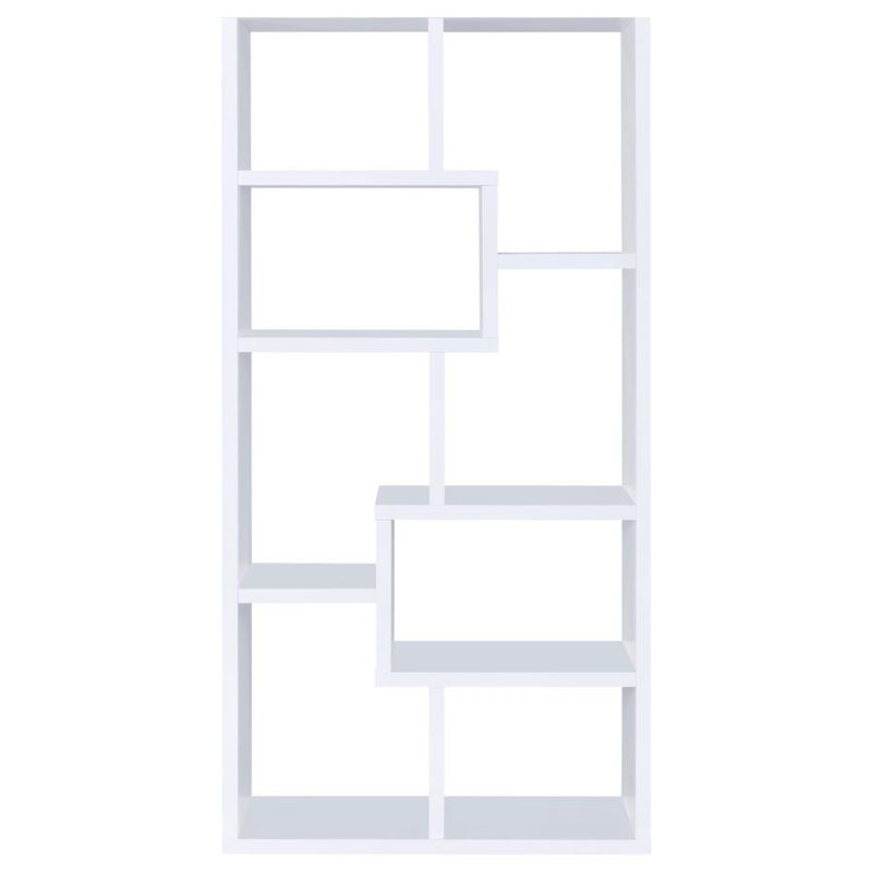Theo 71-inch 6-shelf Bookshelf White-zoom-